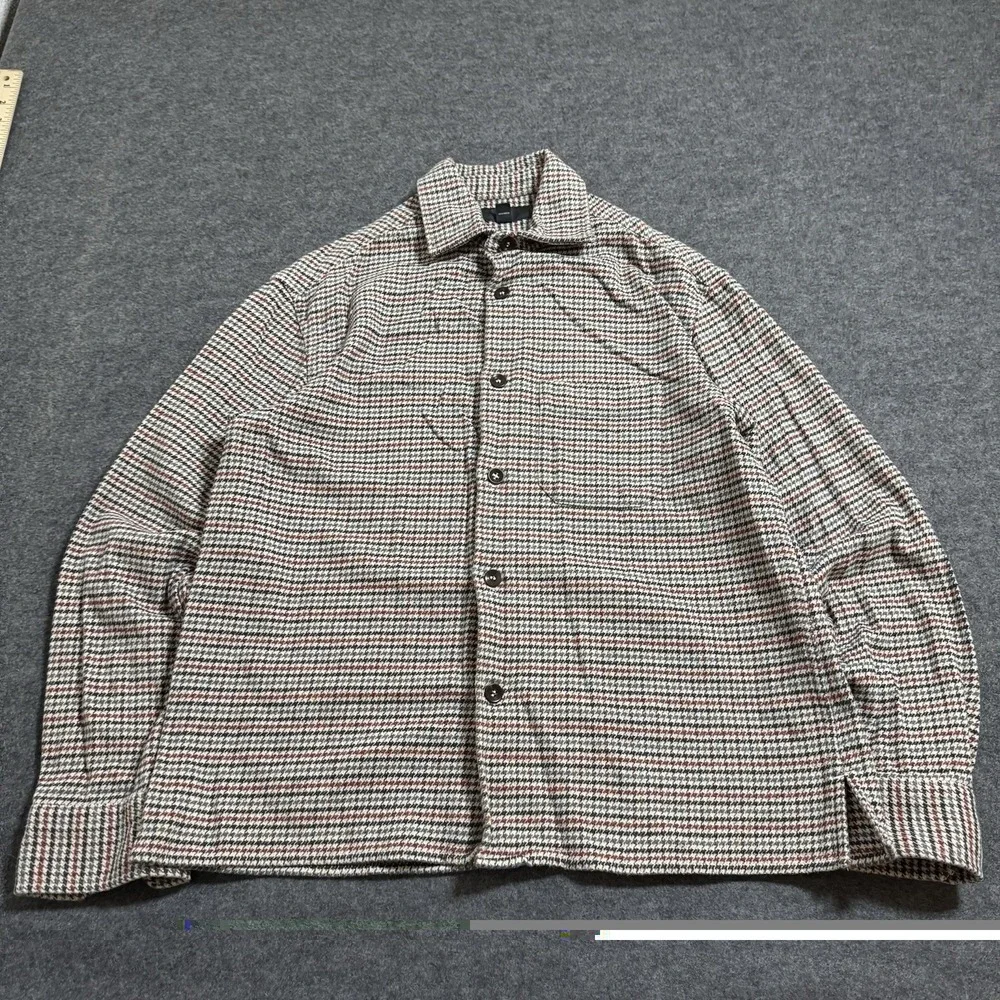 Banana Republic BR‎ Mens Herringbone Heavyweight Flannel Button Shirt Size S